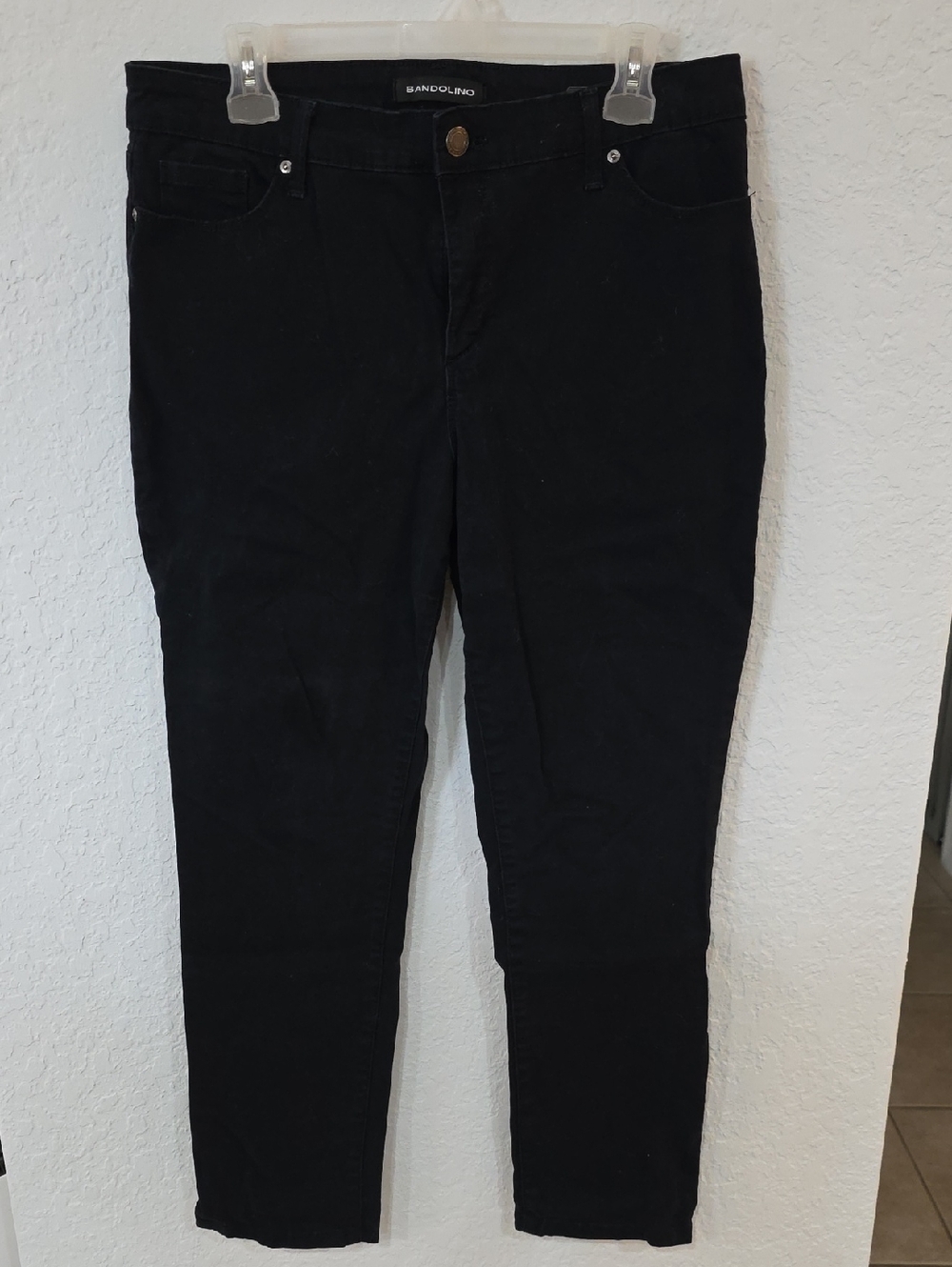 Bandolino Amy Straight Leg Black Jeans Size 12